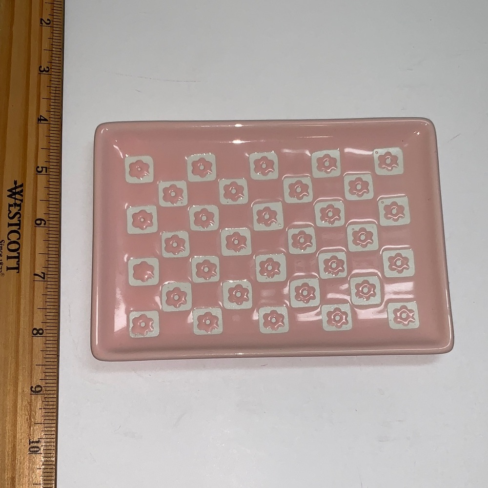 Pink Floral Rectangular Tray - Picture 7 of 9